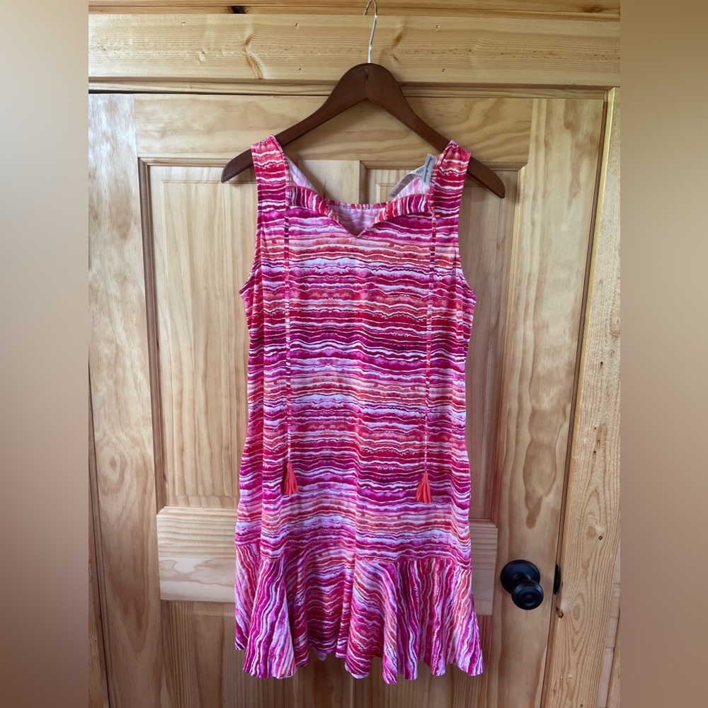 TOMMY BAHAMA High Neck Spa Dress Paradise Coral UPF Sz Medium NWT
